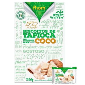 Biscoito de Tapioca com Coco Fhom 60g