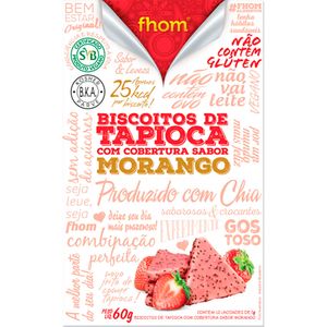 Biscoito Tapioca com Morango Fhom 60g