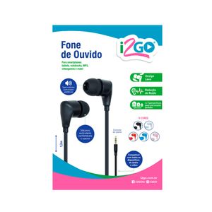Fone de Ouvido I2Go Preto