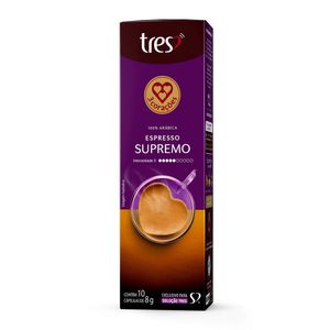 Café em Cápsula Tres Espresso Supremo N5 | Com 10 Cápsulas