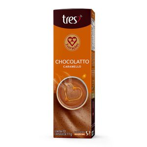 Café em Cápsula 3 Corações Chocolatto e Caramelo | Com 10 Unidades