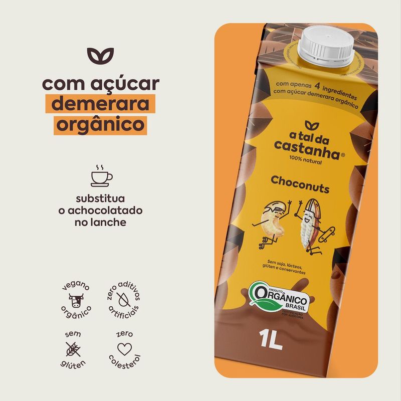 Bebida de Castanha de Caju Choconuts A Tal da Castanha 1L