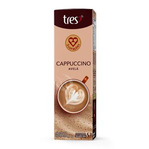 Cápsula Cappuccino Solúvel 3 Corações com Avelã 110g | 10 Unidades