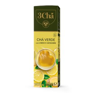 Cápsulas de Chá Verde, Limão e gengibre Três Corações 35g 3 Corações | 10 Unidades