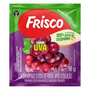 Refresco em Pó Uva Frisco 18G