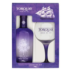 Kit Taça + Gin London Dry Torquay 740ml