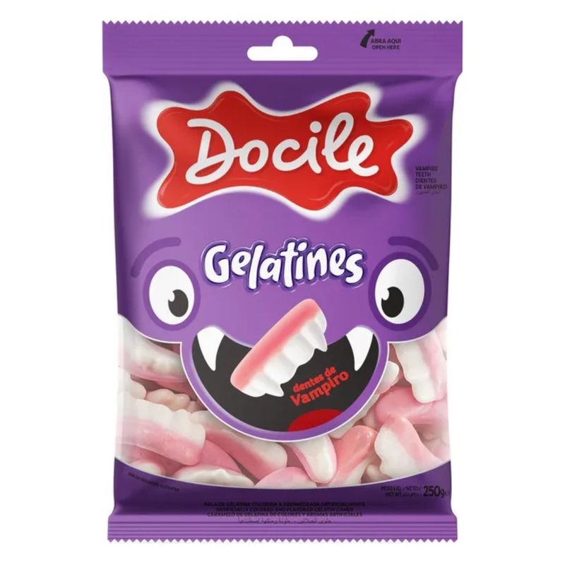 Bala-Gelatinosa-Docile-Gelatines-Dentes-de-Vampiro-250g