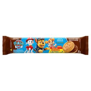 Biscoito Recheado Chocolate Paw Patrol Marilan 80g