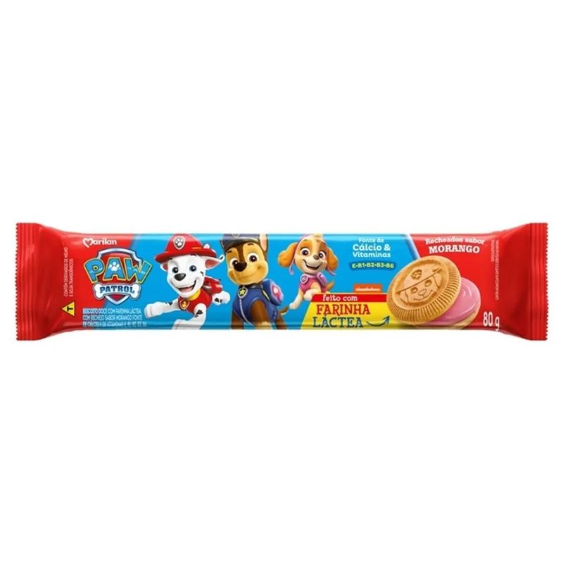 Biscoito-Recheado-Morango-Paw-Patrol-Marilan-80g