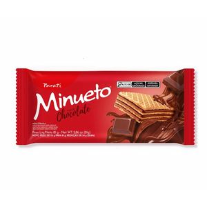 Biscoito Wafer Recheado Chocolate Minueto 81g