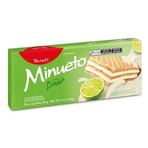 Biscoito Wafer Recheado Limão Minueto 81g