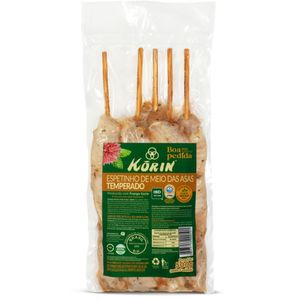 Espetinho Meio das Asas Temperada Korin 500g