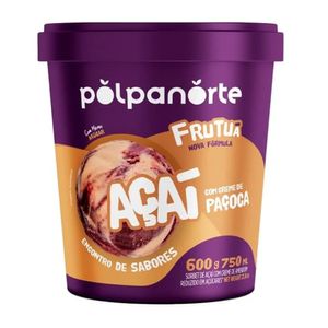 Sorbet de Açaí com Creme de Paçoca Frutua 600g