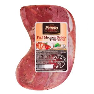 Filé Mignon Suíno Temperado Prieto 1kg