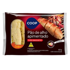 Pão de Alho Baguete Picante Coop 400g