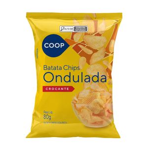 Batata Ondulada Tradicional Coop 80g