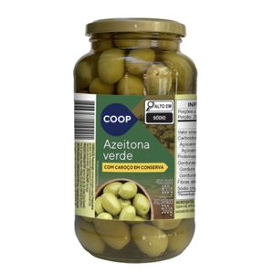 Azeitona Verde Coop Vidro 500g