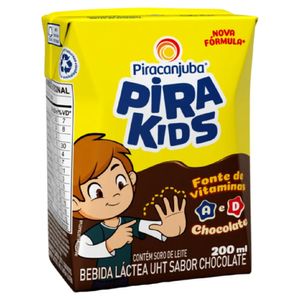 Achocolatado Líquido Piracanjuba Pirakids Tetra Pak 200ml