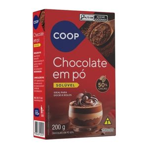 Chocolate em Pó 50% Cacau Coop 200g