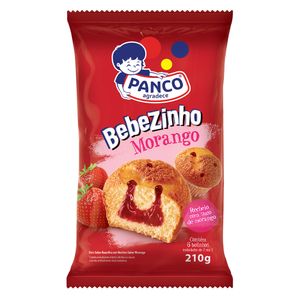 Bolinho Panco Bebezinho Recheado de Morango 210g
