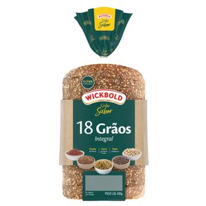 Pão de forma integral 18 grãos Wickbold 500g