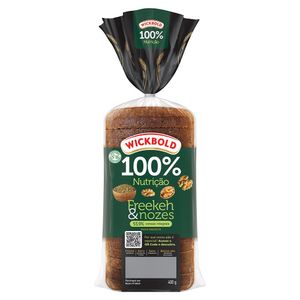 Pão integral grão sabor freekeh e noz-pecã Wickbold 400g