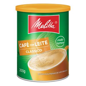 Café Solúvel Melitta Clássico com Leite Lata 200g
