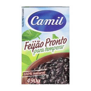 Feijão Preto Pronto e Temperado Camil 490g