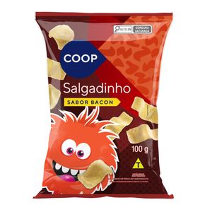 Salgadinho Bacon Liso Coop 100g