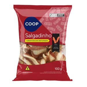 Salgadinho Bacon Listrado Coop 100g