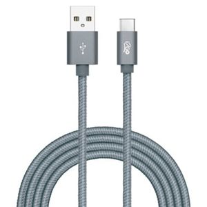 Cabo Carregador Usb-C I2Go Nylon Chumbo 2 Metros