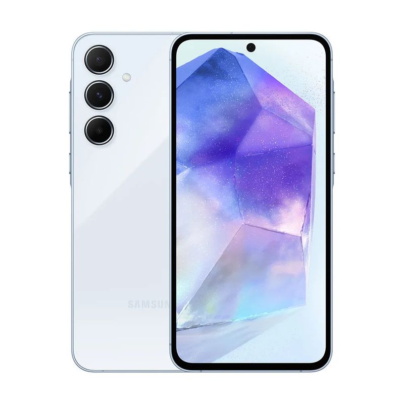 Smartphone-Samsung-Galaxy-A55-128GB---5G--Camera-Tripla-50MP--Selfie-32MP--ram-8GB--Tela-6-6-Azul-Claro