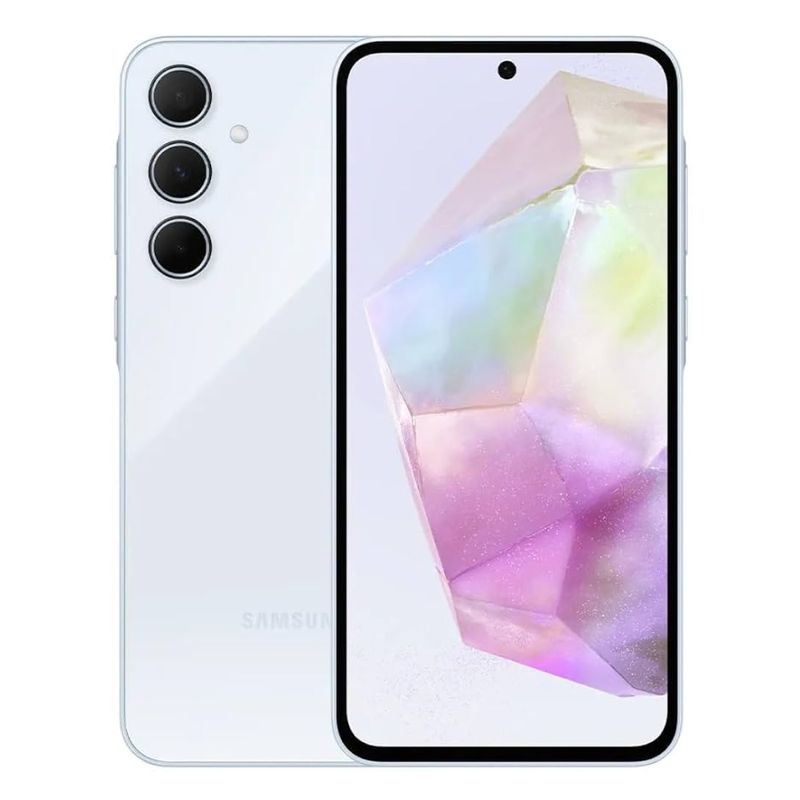 Smartphone-Samsung-Galaxy-A35-5G-Azul-Claro-128GB--6GB-RAM--Camera-Tripla-Traseira-de-ate-50MP--Selfie-de-13MP-e-Tela-super-AMOLED-de-6-6