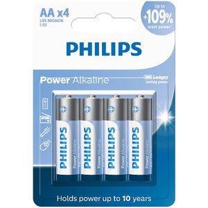 Pilha Alcalina Aa Phillips 4 Unidades