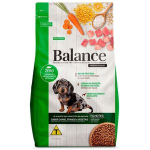 Alimento para Cães Filhote Raças Pequenas Carne, Frango e Vegetais Balance 2,7kg