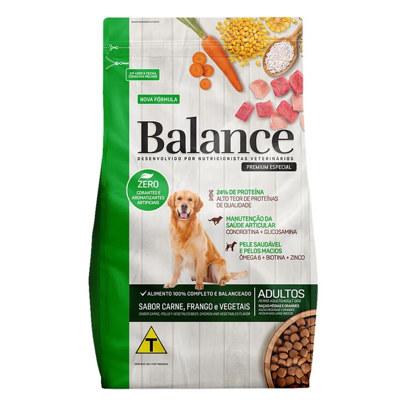 Alimento-para-Caes-Adultos-Racas-Medias-e-Grandes-Carne-e-Frango-Balance-2-7kg