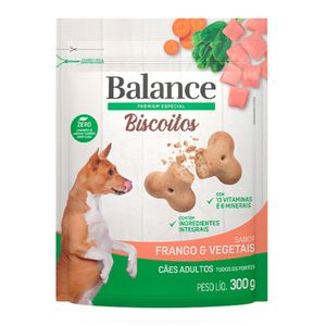 Biscoito para Cães Adultos Frango e Vegetais Balance 300g