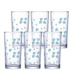 Kit-de-Copo-Flor-Azul-Ruvolo-255ml-com-6-Unidades