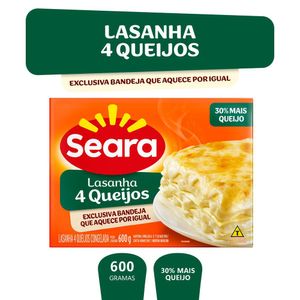 Lasanha Quatro Queijos Seara 600g