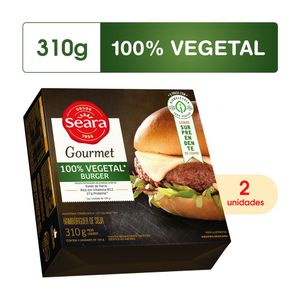 Hamburguer gourmet 100%  Vegetal Incrível burger Seara Gourmet 310g