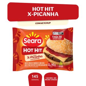 Sanduíche Hot Hit Picanha com Ketchup Seara 145g
