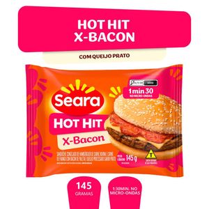 Sanduíche Congelado Seara Hot Hit X-Bacon 145g