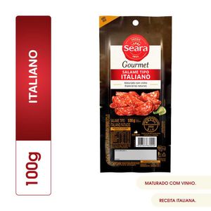 Salame Italiano Fatiado Seara Gourmet 100g