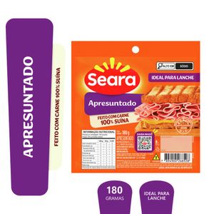 Apresuntado Seara Fatiado 180g