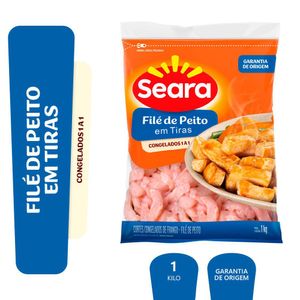 Filé de Peito de Frango Seara em Tiras IQF 1kg