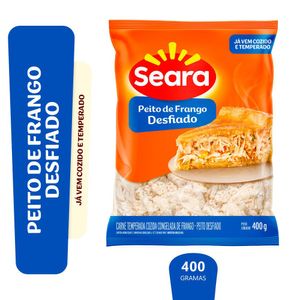Peito de frango desfiado Seara 400g