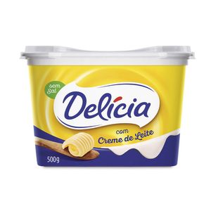 Margarina com Creme de Leite Delícia sem Sal 500g