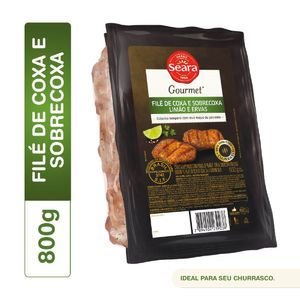 Filé de Coxa e Sobrecoxa de Frango Seara Gourmet com Limão e Ervas 800g