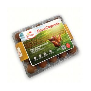 Ovo Caipira Label Rouge Bandeja | Com 20 Unidades