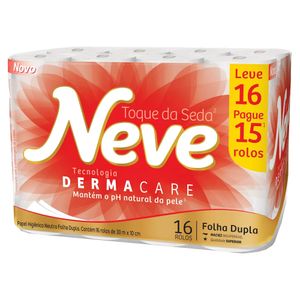 Papel Higiênico Folha Dupla Neve Leve 16 Pague 15 30 Metros